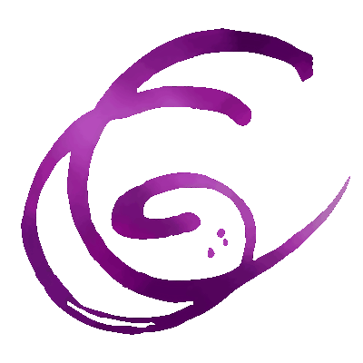 Logo de la cidrerie de Gâtine, lettres C et G entrelacées.